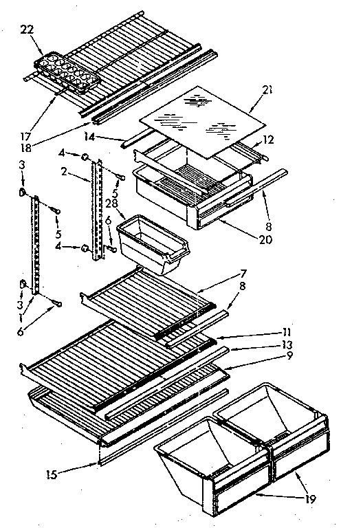 Shelf parts