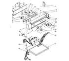 Kenmore 11086681810 top and console parts diagram