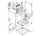 Kenmore 11086879600 cabinet and motor parts diagram