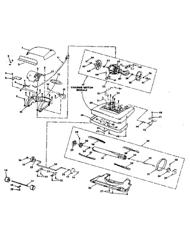 Nozzle and motor assembly