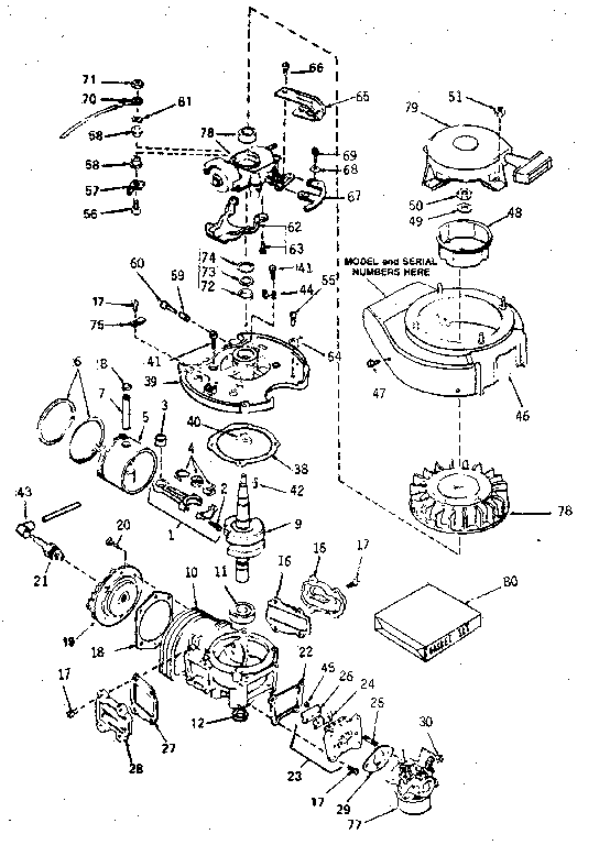 Engine assembly type no. 640-23b
