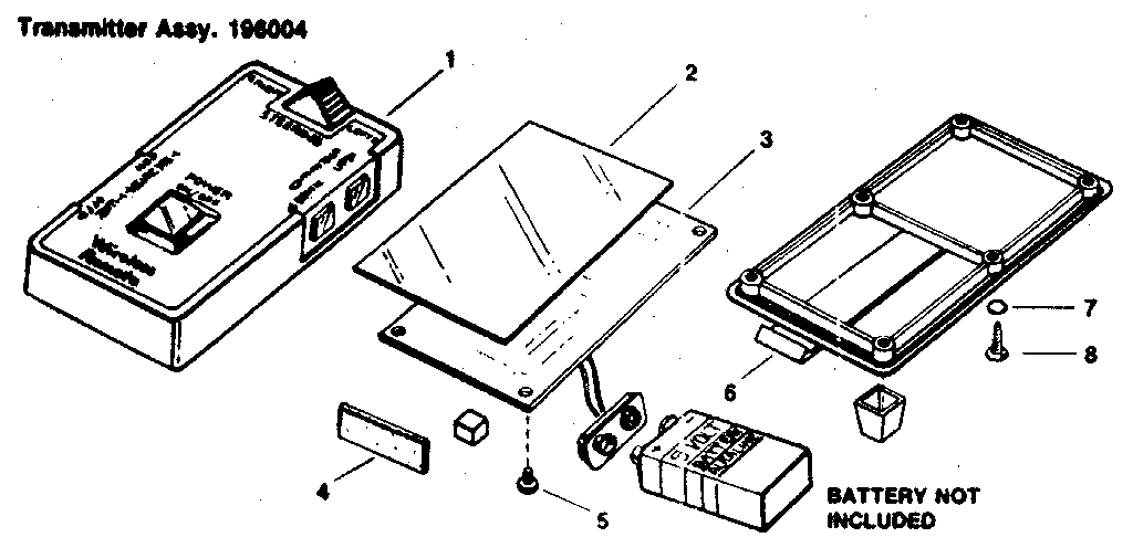 Transmitter assy. 196004