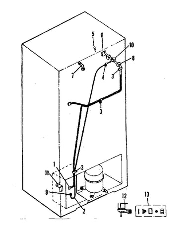 Ice maker installation parts