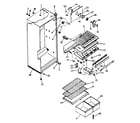 Kenmore 2538680080 cabinet parts diagram