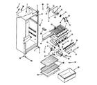 Kenmore 2538684002 cabinet parts diagram