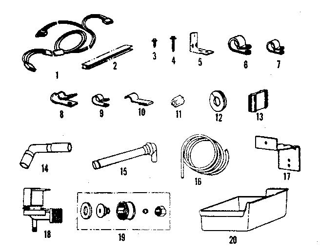 ICE MAKER INSTALLATION PARTS