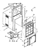 Cabinet and front panel parts