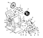 Kenmore 2538740663 electrical system and air handling parts diagram