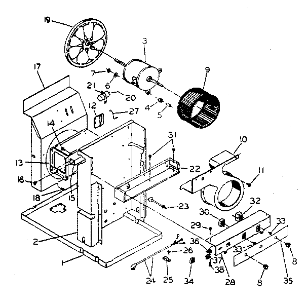 Electrical system and air handling parts