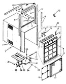 Cabinet and front panel parts