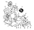 Kenmore 2538771060 electrical system and air handling parts diagram