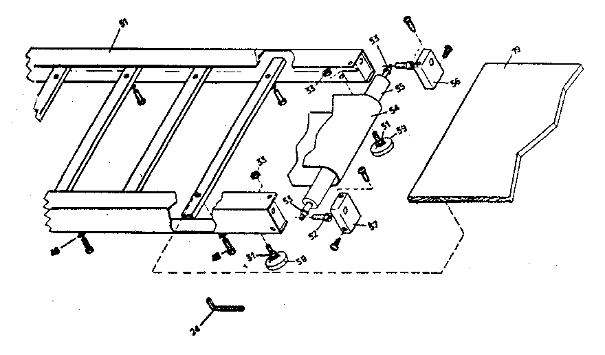 Rear roller assembly