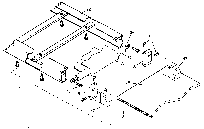 Rear roller assembly