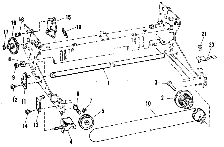 CARRIER MOLDING, RAILS, AND FRAMES