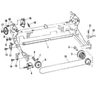 Sears 26653508700 carrier molding, rails, and frames diagram