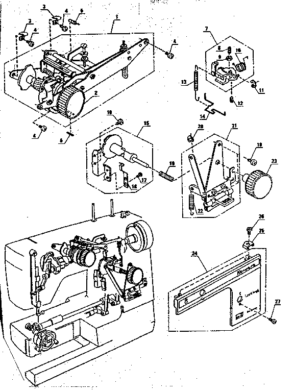 Cam block frame assembly
