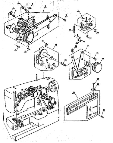 Cam block frame assembly