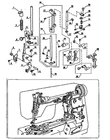Presser bar assembly