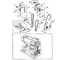 Kenmore 3851684180 motor assembly diagram