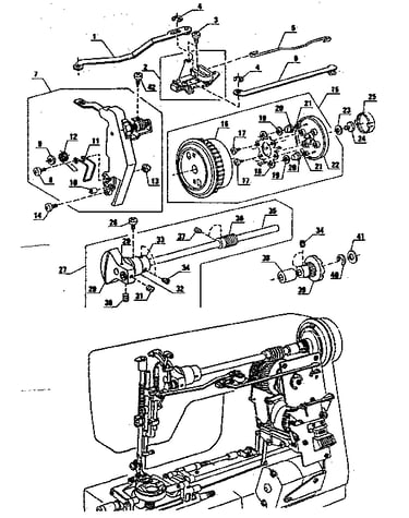 Zigzag guide assembly