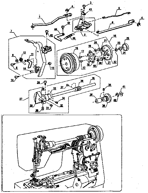 Zigzag guide assembly
