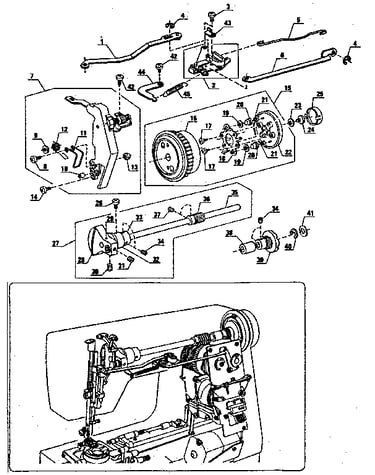 Zigzag guide assembly
