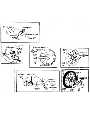 Crank and wheel assembly