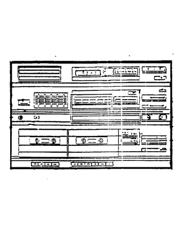 Stereo cassette deck receiver