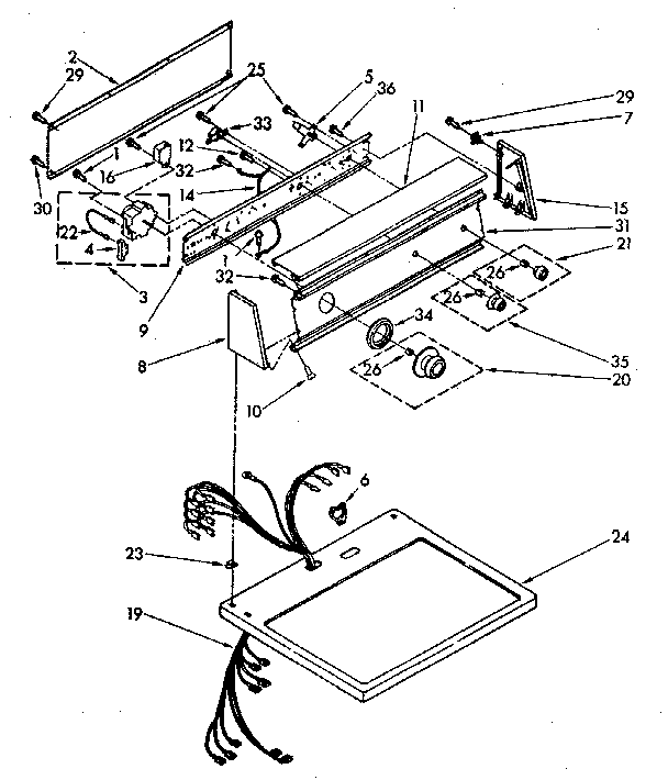 Top and console parts