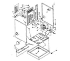 Kenmore 11086679700 cabinet and motor parts diagram
