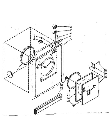 Front panel and door parts