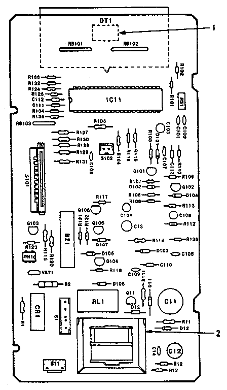 POWER AND CONTROL CIRCUIT BOARD (PART 13704)