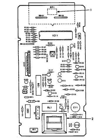 Power and control circuit board (part 13704)