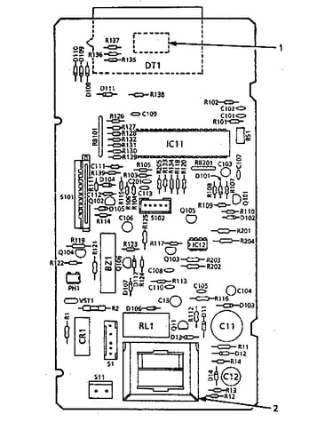 Power and control circuit board part 14175