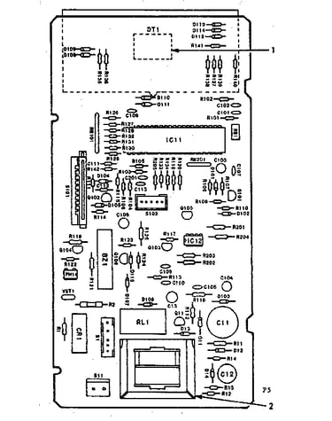 Power and control circuit board (part 13706)