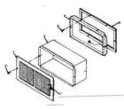 Kenmore 867730450 rear wall register kit nos. 42-72012 and nasa006gr01 diagram