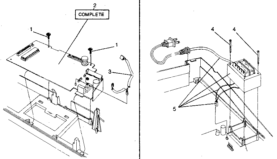 CONTROL PC BOARD AND TRANSFORMER