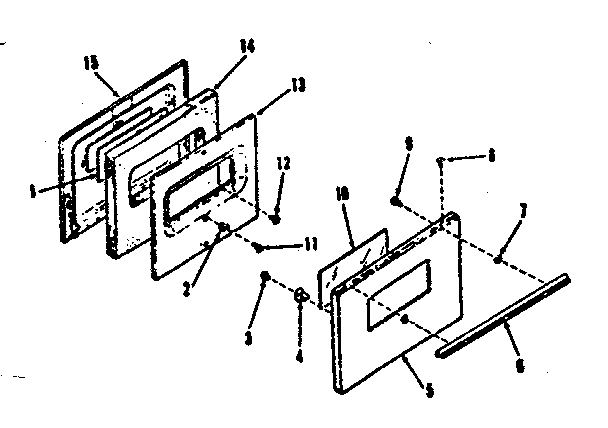 DOOR SECTION FOR MODEL NUMBER 911.9168810