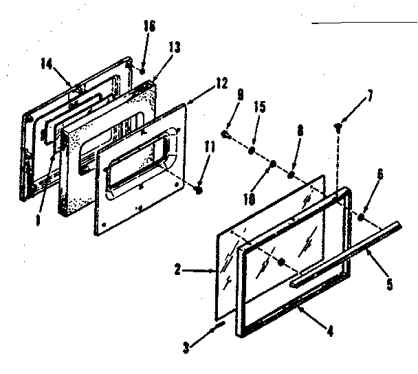 DOOR SECTION FOR MODEL NUMBERS 911.6288810, 911.6348810