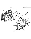 Door section for model numbers 911.6288810, 911.6348810