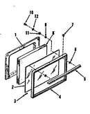 Oven door section for model number 911.9148810