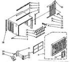 Kenmore 1068760681 cabinet parts diagram