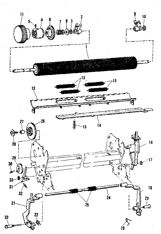 Platen mechanism