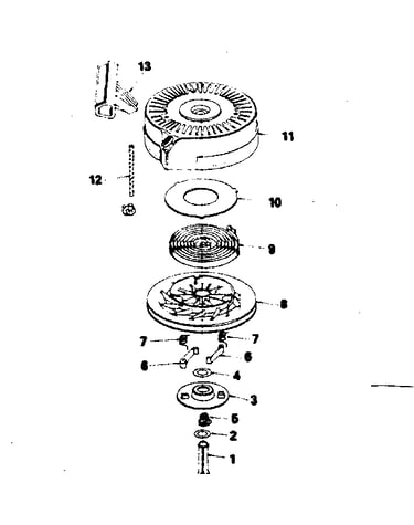 Rewind starter no. 590621