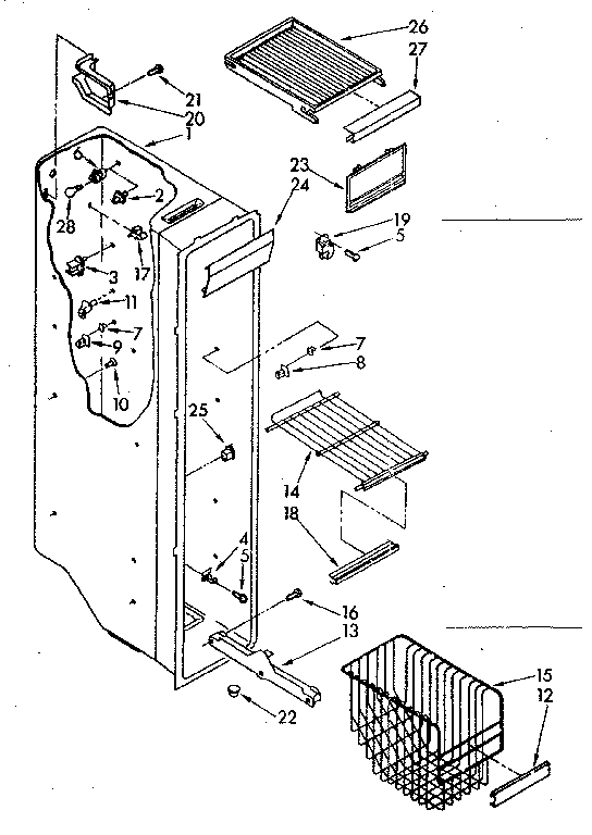 FREEZER LINER PARTS