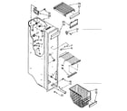 Kenmore 1068585780 freezer liner parts diagram