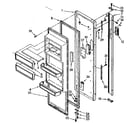 Kenmore 1068585730 refrigerator door parts diagram