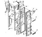 Kenmore 1068585730 freezer door parts diagram