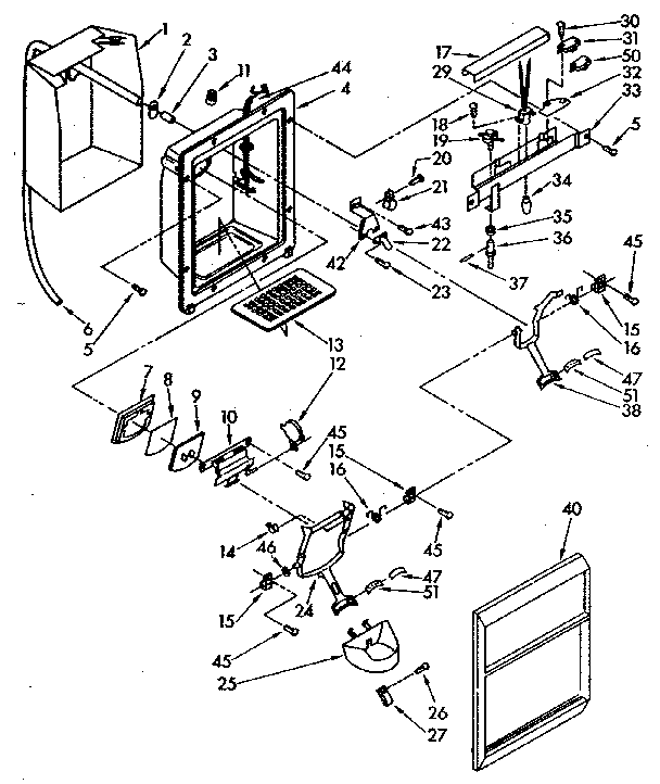 DISPENSER FRONT PARTS