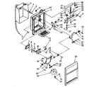 Kenmore 1068585760 dispenser front parts diagram